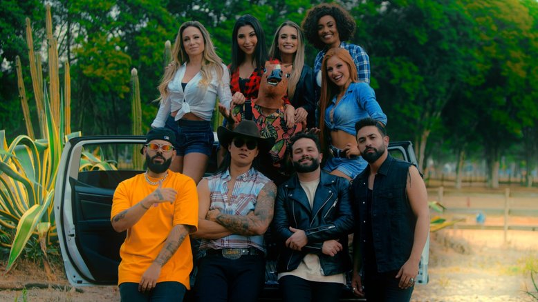 Rick & Nogueira e Us Agroboy gravam clipe no haras de Sorocaba