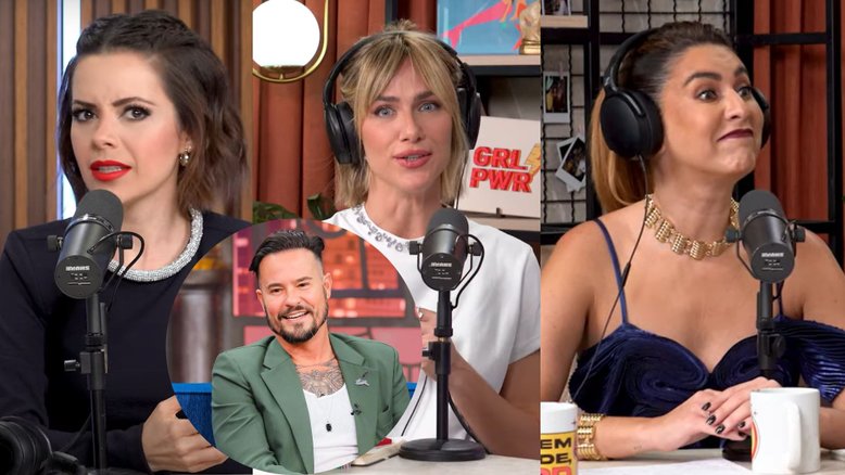Sandy, Giovanna Ewbank e Fernanda Paes Leme (lado a lado) e Paulinho Vilhena (abaixo)