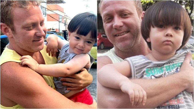 Serginho Hondjakoff celebra Dia dos Pais ao lado do filho na creche: 'Radiante de felicidade'