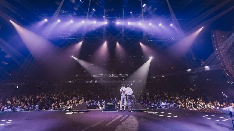 Show de Zezé Di Camargo e Luciano no Espaço Unimed em São Paulo
