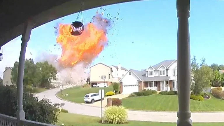 Vídeo captura casa explodindo nos EUA, matando cinco pessoas