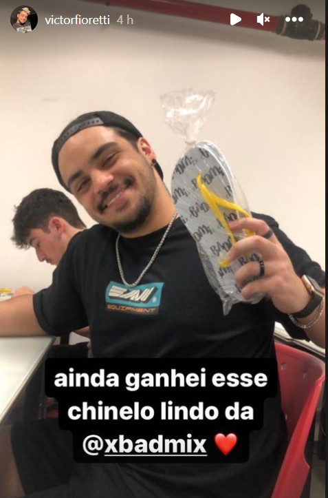 Após invadir festa de MC Mirella, penetra adverte: 'Cuidado com a segurança' 6 Story de Victor Fioretti