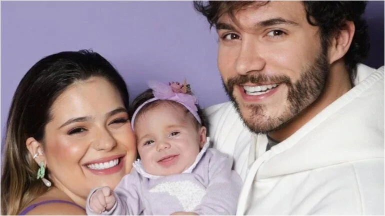 Eliezer rebate comentários sobre o peso da filha, Lua, de 4 meses: ‘Que isso, gente?’