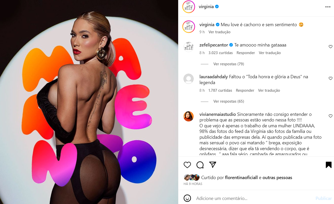 Virginia Fonseca posa 'topless' e divide opiniões na web 2 Post de Virginia Fonseca