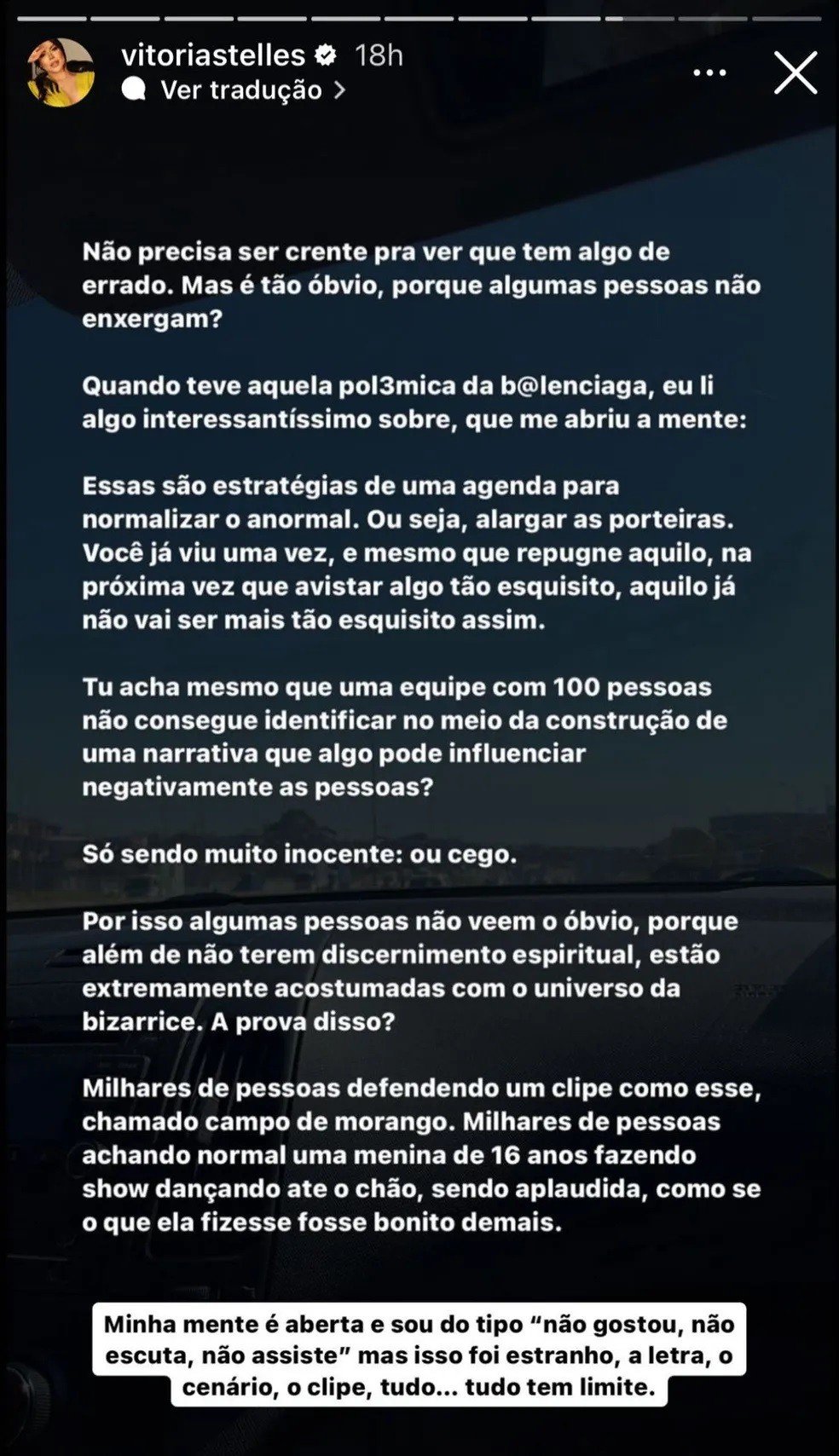 Esposa de Alex Telles critica novo clipe de Luísa Sonza: 'Perturbador' 4 Esposa de Alex Telles critica novo clipe de Luísa Sonza: 'Perturbador'