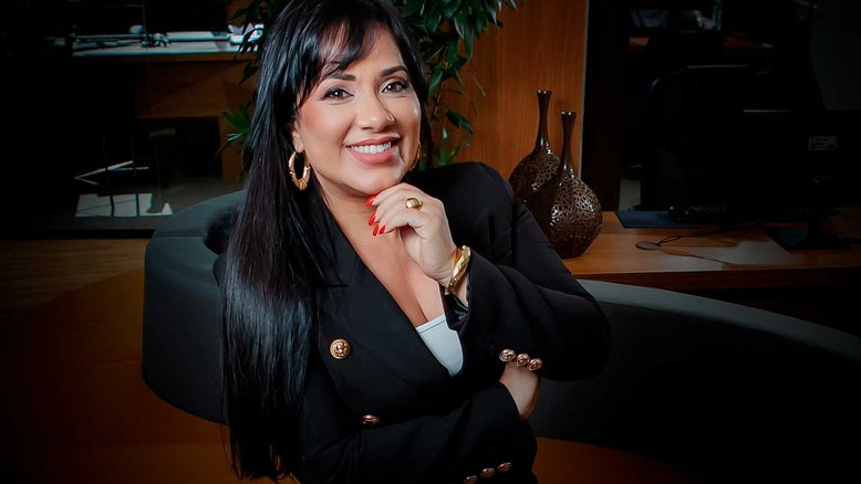 Simone é uma empreendedora de sucesso e com influência no mundo dos negócios e tem inspirado outras pessoas pela sua trajetória bem-sucedida. (foto: Mauro Mota)