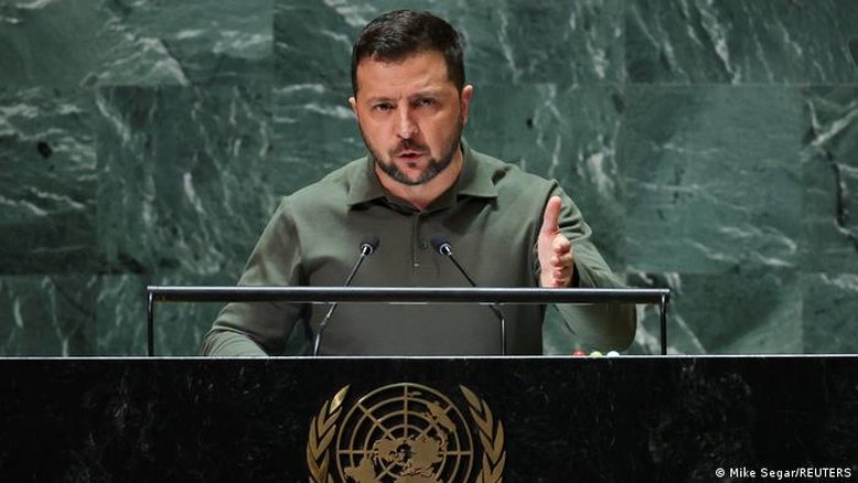 Em discurso na ONU, Zelenski acusa Rússia de genocídio