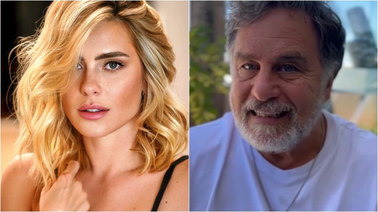 Carolina Dieckmann reage ao relato de Marcos Frota sobre morte da esposa: 'História muito linda'