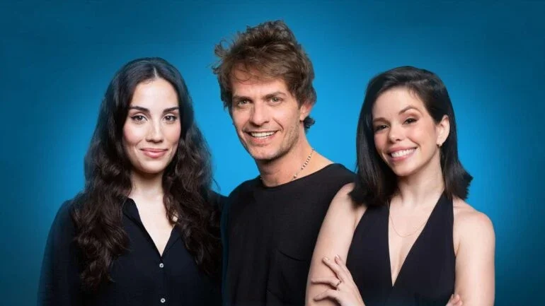 Cleto Baccic, Myra Ruiz e Fabi Bang, os protagonistas de Matilda - O Musical