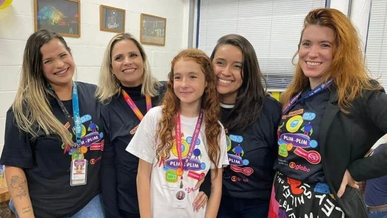 Encontro de atores mirins com Valentina Couto e outros artistas