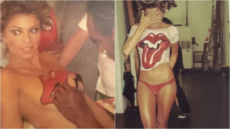 Grazi Massafera apresenta bastidores de ensaio com pintura corporal