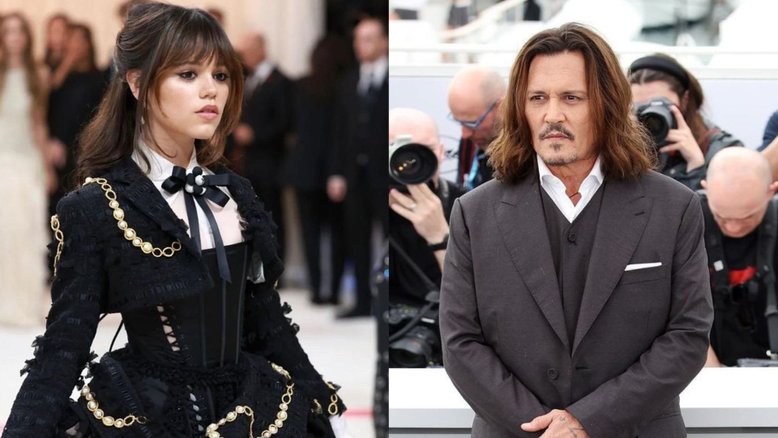 Jenna Ortega e Johnny Depp