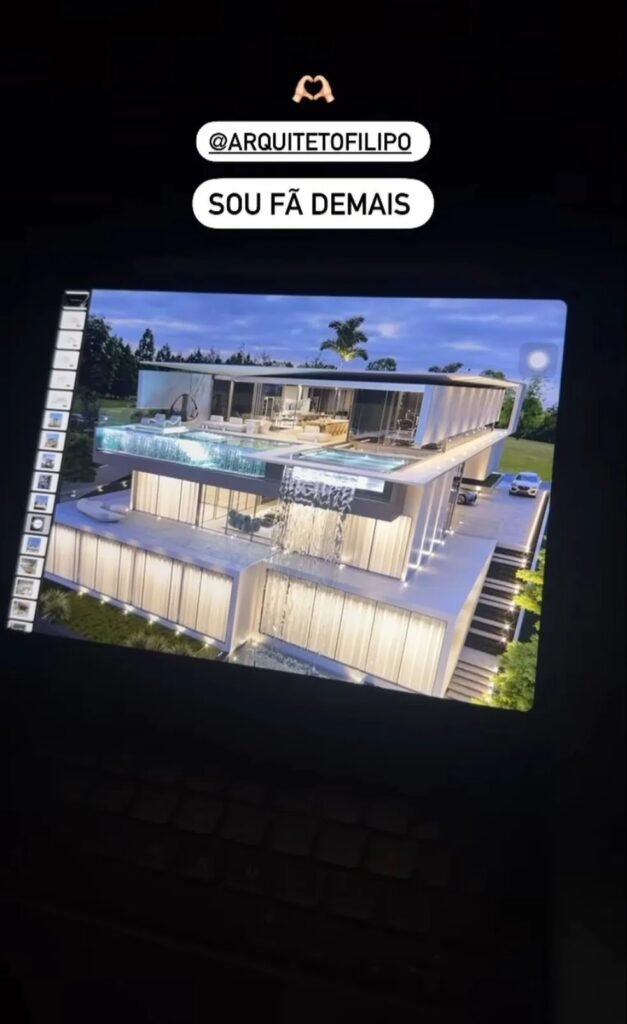 Leo Santana e Lore finalizam projeto da nova mansão e mostram detalhes impressionantes; confira 2 Leo Santana e Lore finalizam projeto da nova mansão e mostram detalhes impressionantes; confira