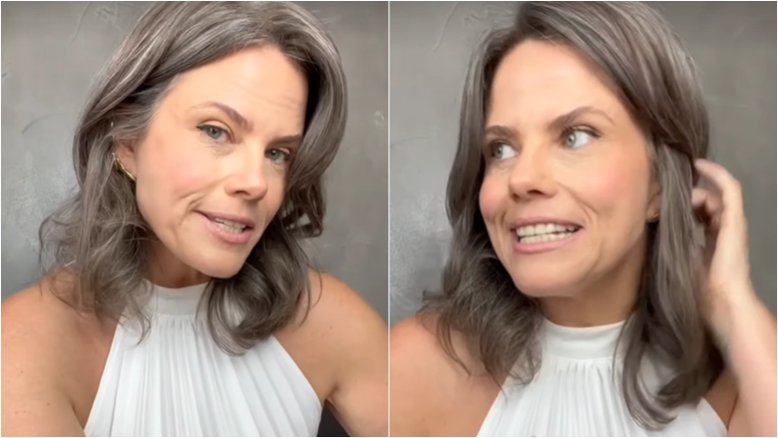 Maria Cândida fala sobre seu cabelo grisalho e defende: 'Bandeira que eu carrego'