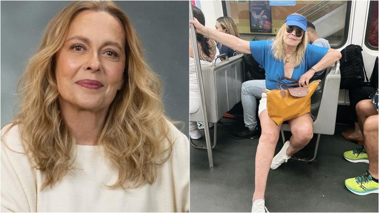 Atriz Maria Zilda Bethlem anda de metrô pela primeira vez no Rio, aos 71 anos