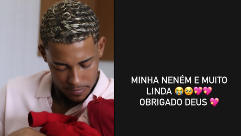 Funkeiro celebrou nascimento da filha, Jade