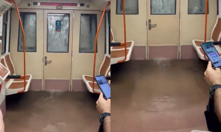 Momento Assustador Passageiros De Madri Ficam Presos Em Metr Inundado Isto Independente