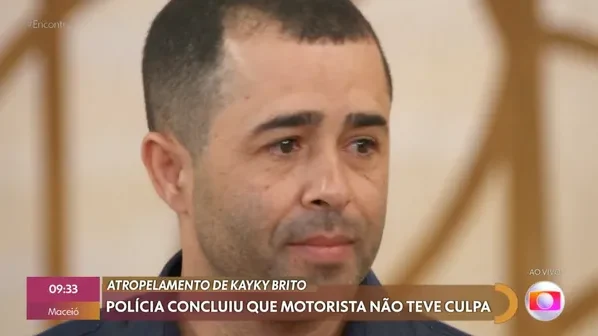 Motorista que atropelou Kayky Brito, Diones Coelho, falou que tem crises de ansiedade após o ocorrido