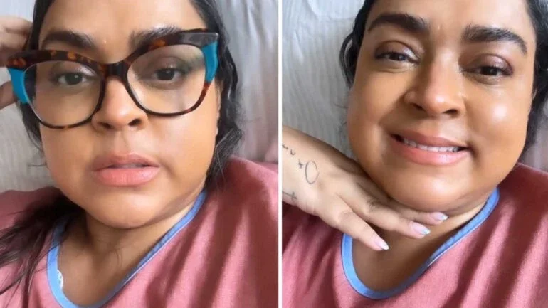 Preta Gil retirou a sonda e comentou sobre as visitas que recebeu no hospital