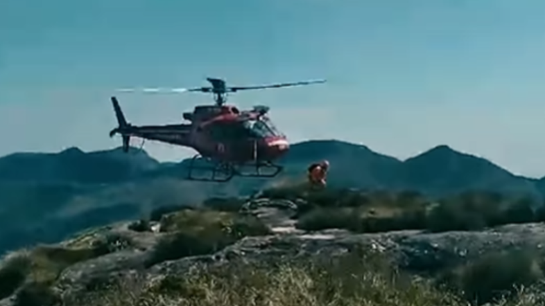 Homem recebe aviso de transplante enquanto fazia trilha e é resgatado pelos bombeiros