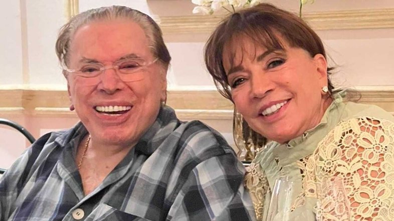 Silvio Santos e Íris Abravanel