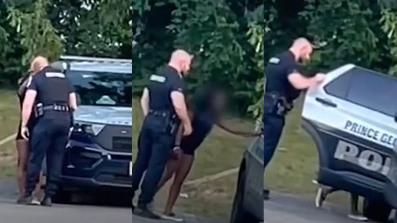 Vídeo: policial é suspenso após ser flagrado beijando mulher e entrando em viatura com ela
