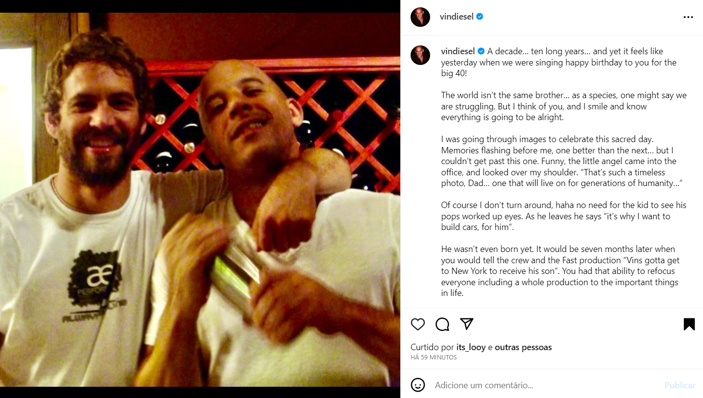 Post de Vin Diesel