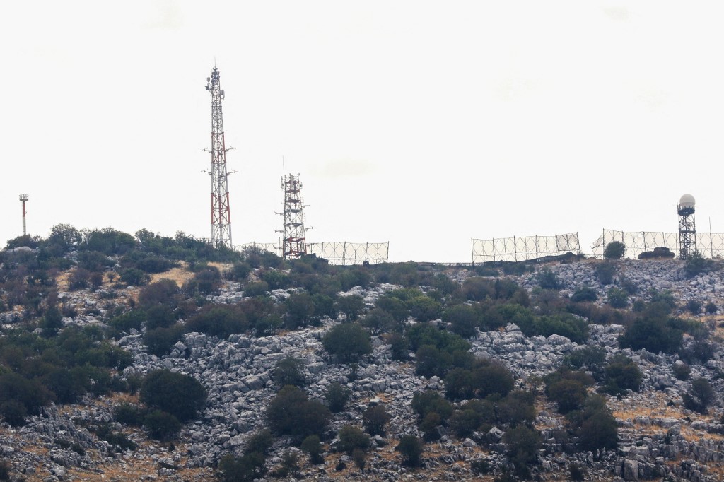 Vila libanesa de Kfarshuba, próximo a uma base das Forças Interinas das Nações Unidas no Líbano (UNIFIL)