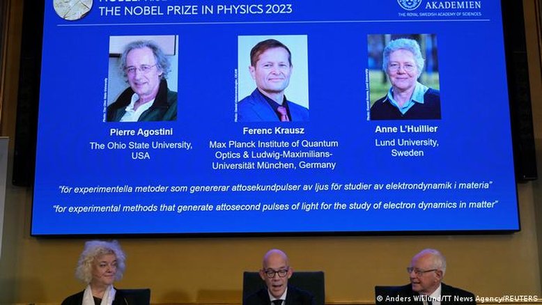 Nobel de Física vai para três pesquisadores do elétron