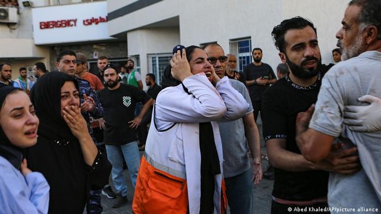 Explosão em hospital deixa centenas de mortos em Gaza