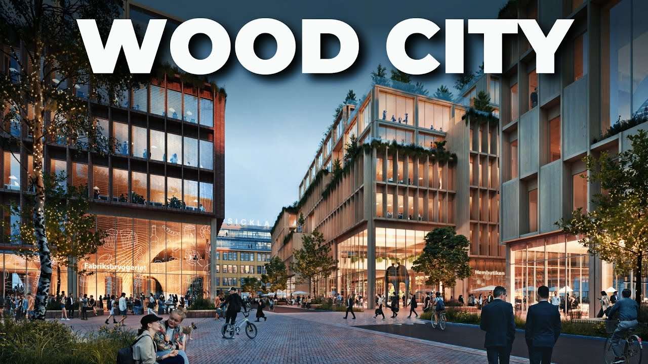 A maior cidade de madeira do mundo fica na Suécia