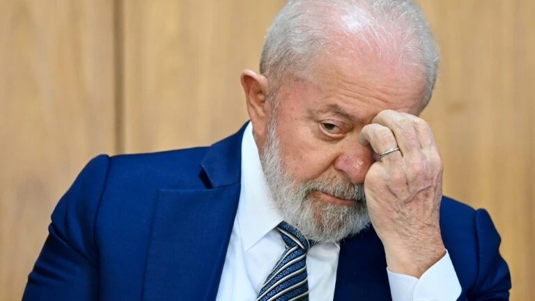 O presidente Luiz Inácio Lula da Silva em 24 de outubro de 2023 em Brasília