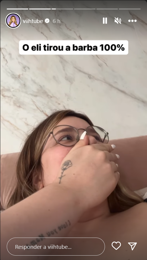 Viih Tube vê Eliezer sem barba pela primeira vez e reage: 'Não estou te reconhecendo' 3 Viih Tube vê Eliezer sem barba pela primeira vez e reage: 'Não estou te reconhecendo'