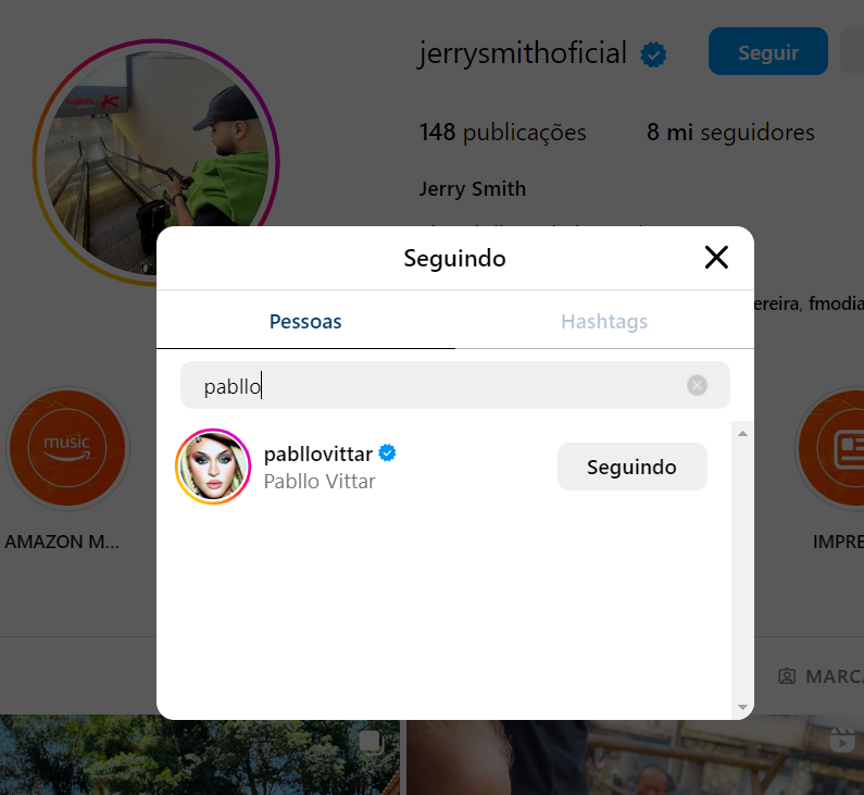 Pabllo Vittar deixa de seguir Jerry Smith nas redes sociais após atitude considerada transfóbica 4 Pabllo Vittar deixa de seguir Jerry Smith nas redes sociais após atitude considerada transfóbica