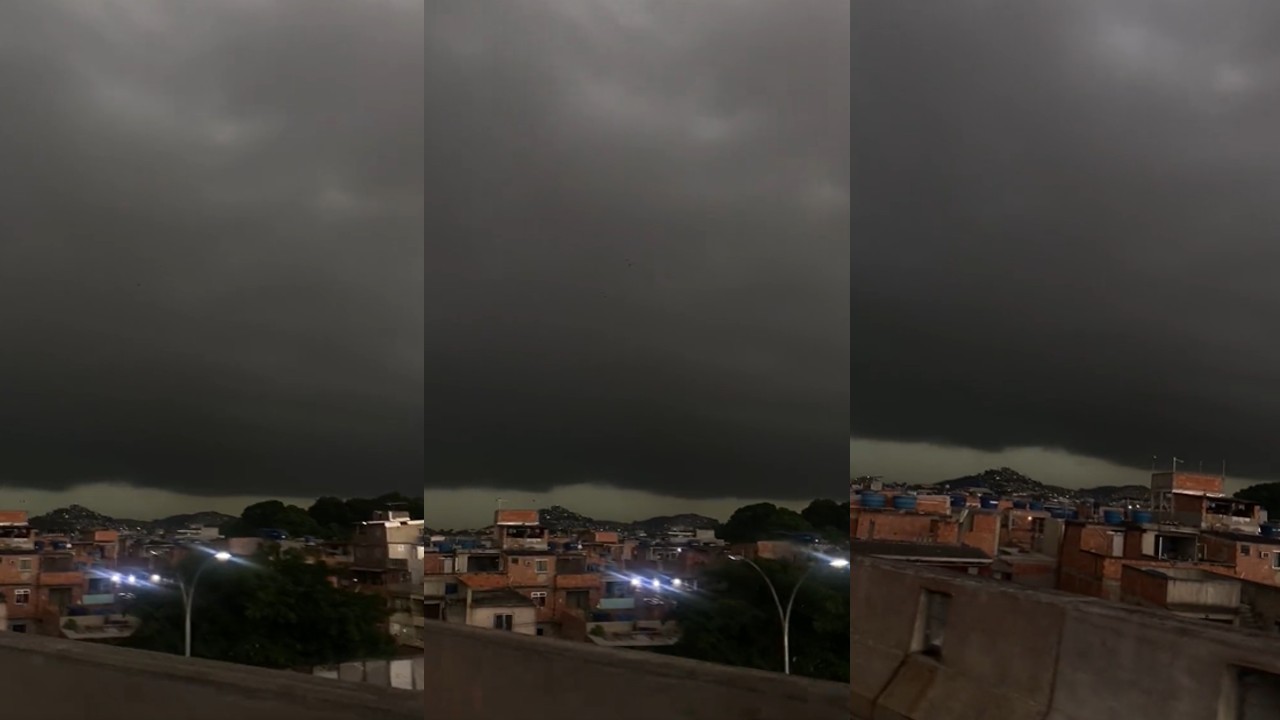 ‘Que chuva é essa?’: dia vira noite no Rio de Janeiro e assusta moradores