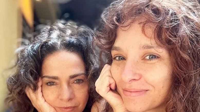 Claudia Ohana e a filha Dandara