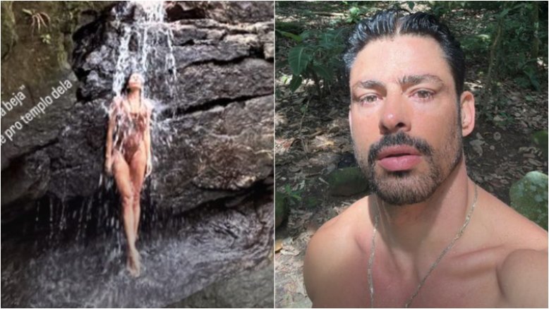 Grazi Massafera comenta rumores de reconciliação com Cauã Reymond após cliques em cachoeira