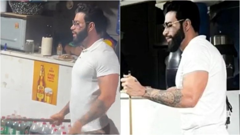 Gusttavo Lima chega de surpresa em bar para jogar sinuca e surpreende clientes; vídeo