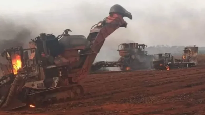 Incêndio deixa mortos e feridos em canavial de usina em São Simão (GO)