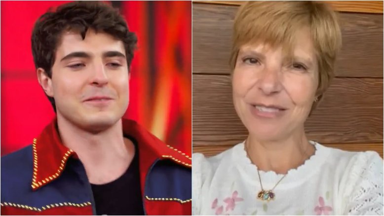 Viúva de Gugu manda recado e emociona o filho, João Liberato, no ‘Domingão com Huck’