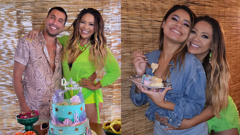 Ricardo Vianna esteve no aniversário da mãe da Lexa