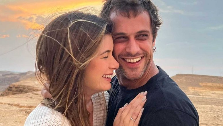 Ronny Kriwat e a noiva Tati Cukierkorn estão em Israel
