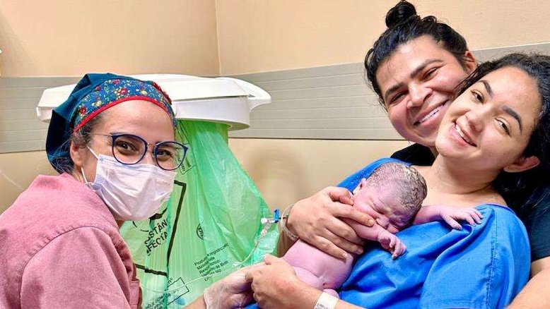 Talokudo e Lideyrla Costa exibem Aurora, primeira filha do casal