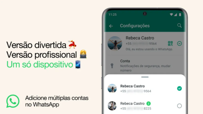 WhatsApp agora permite usar duas contas no mesmo celular; veja novidade