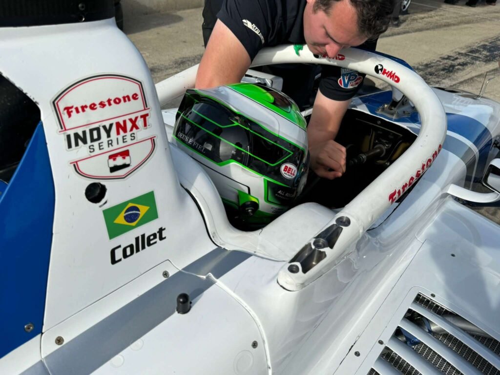 Semana movimentada com teste nos EUA e corrida no Brasil 8 Ajustes finais no carro do piloto Caio Collet
