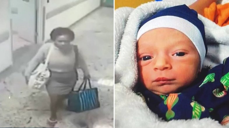Recém-nascido foi retirado do hospital por uma mulher
