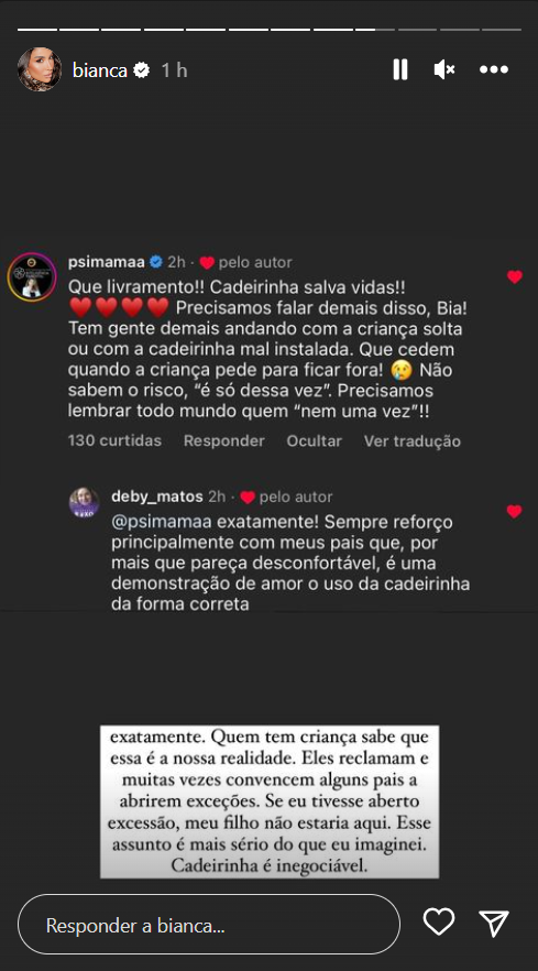Bianca Andrade recebe alta após acidente de carro: ‘Me sinto grata’ 6 Bianca Andrade recebe alta após acidente de carro: ‘Me sinto grata’