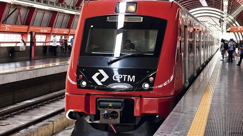 Trem da CPTM em São Paulo
