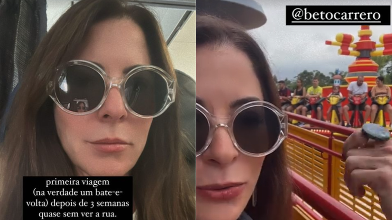 Ana Paula Padrão volta a viajar após acidente do marido: 'Frio na barriga'