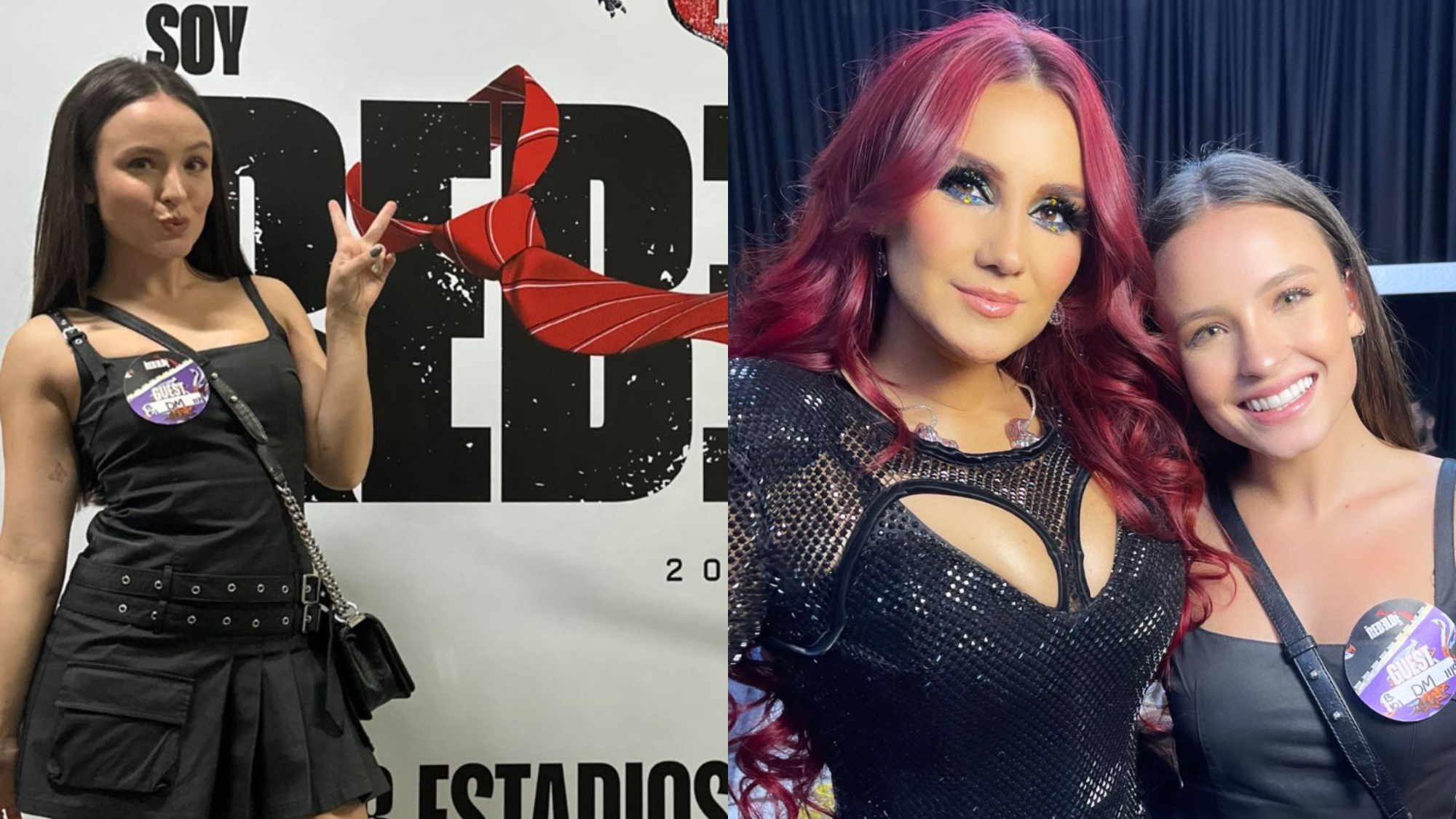 Larissa Manoela compartilha encontro com Dulce Maria em show do RBD: 'Sonho realizado'